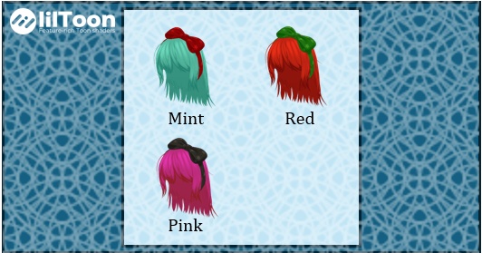 【オリジナルヘアー】ビックリボンショート【VRChat】