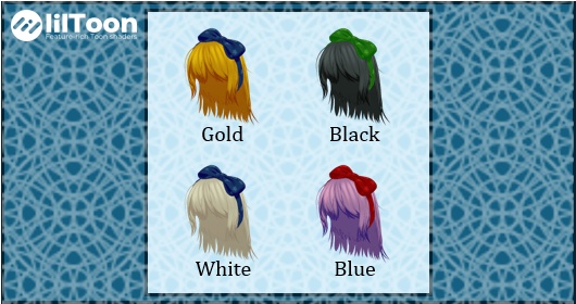 【オリジナルヘアー】ビックリボンショート【VRChat】