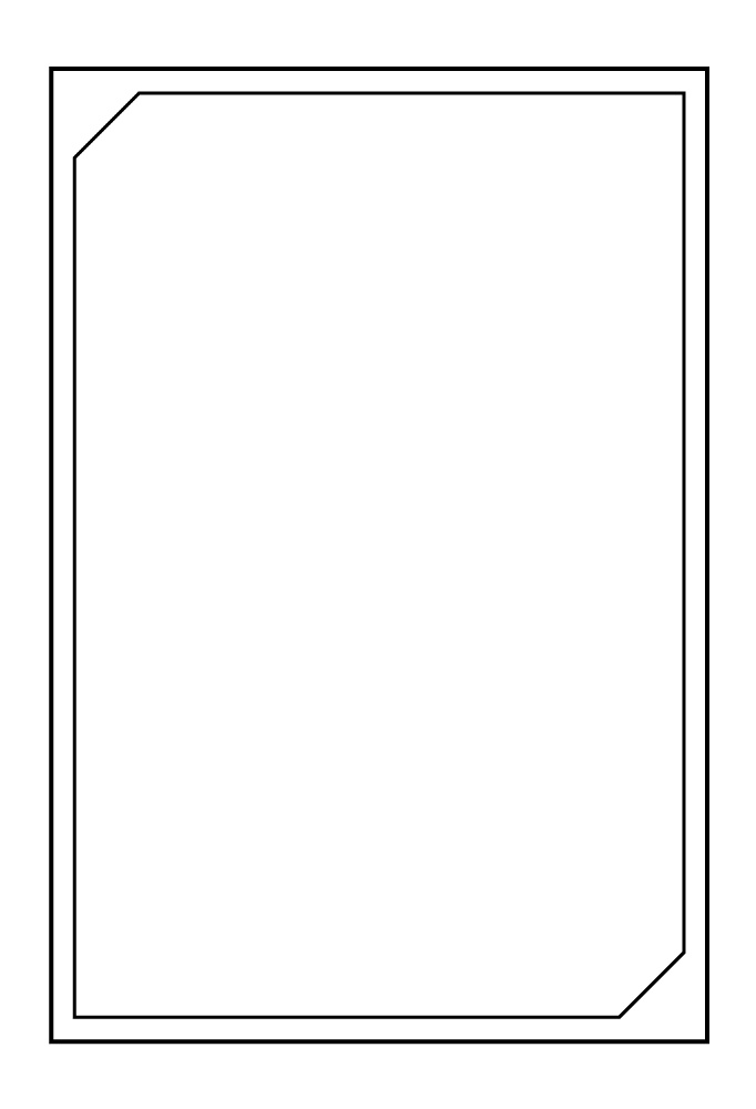 【表紙等印刷用】シンプルな枠素材