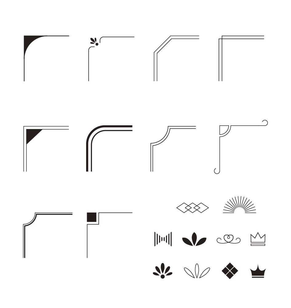 【表紙等印刷用】組み合わせフレームセット