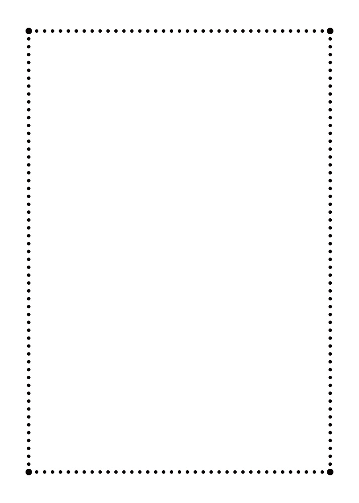 【表紙等印刷用】シンプルな枠素材・2