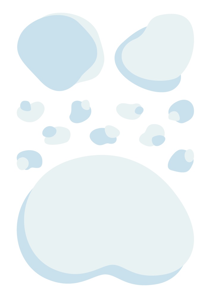 【印刷用高解像度】流体のあしらい6色セット