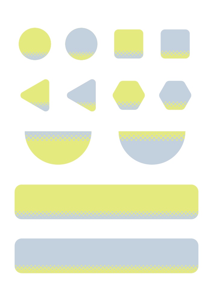 【印刷用高解像度】ドット柄お品書き・表紙素材セット集