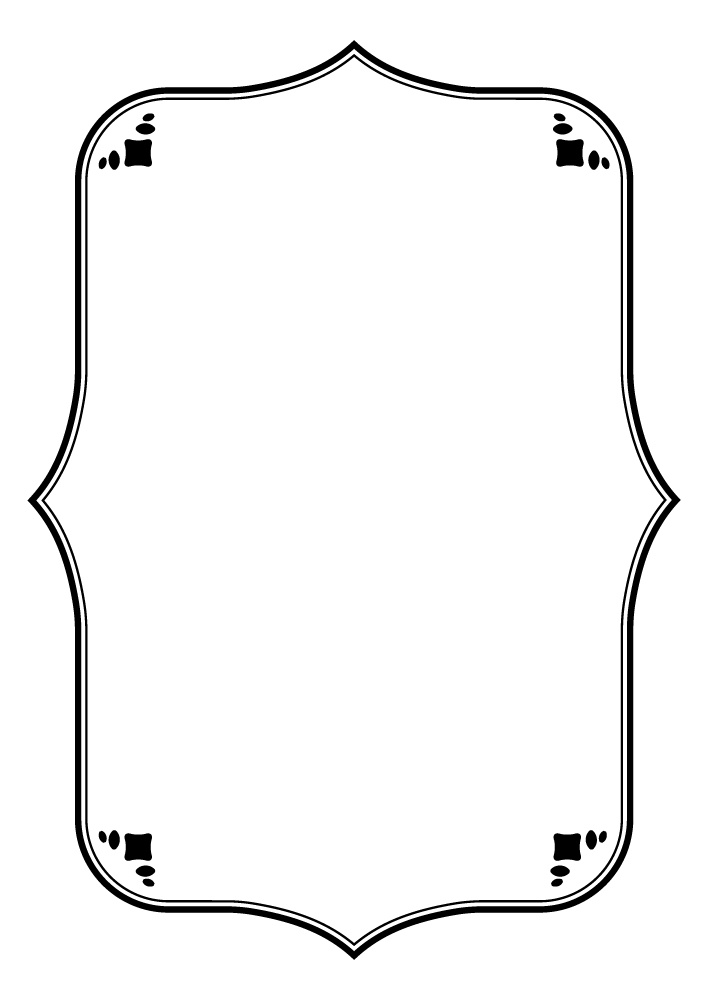 【印刷用高解像度】星とサンバーストのフレーム素材