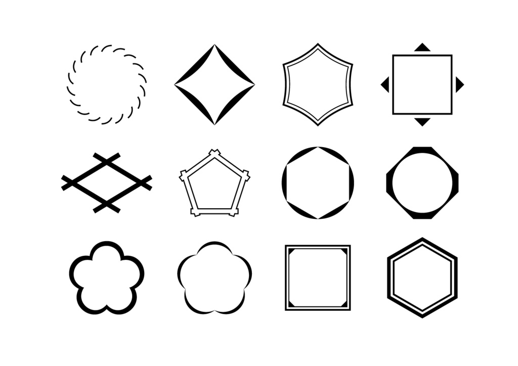 【印刷用高解像度】和風素材集