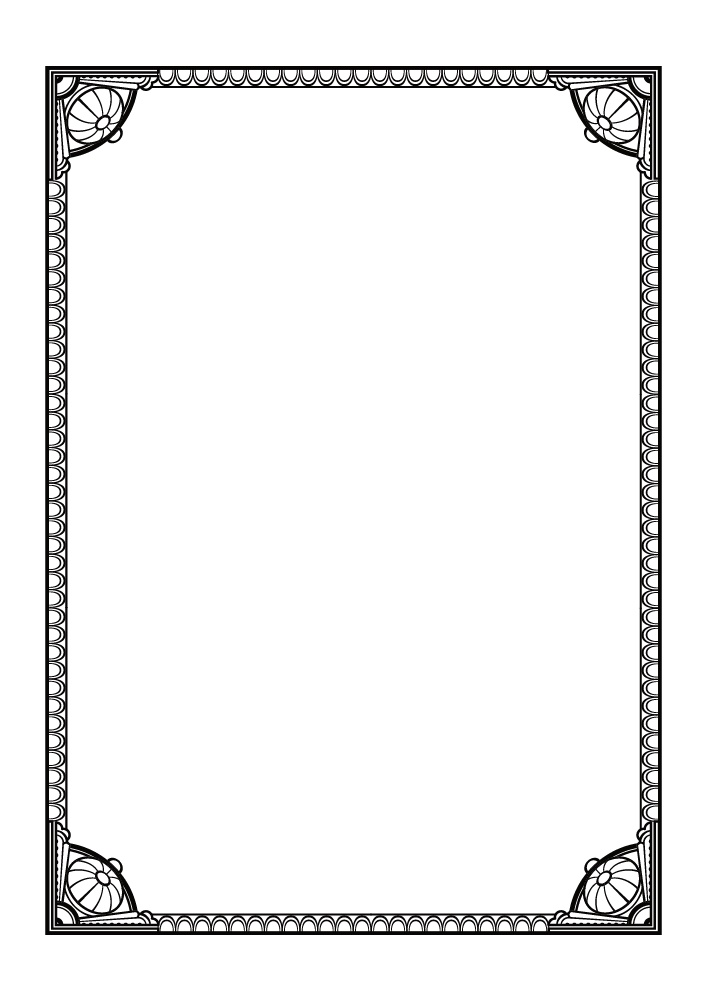 【印刷用高解像度】クラシカル × モダン ヨーロピアンフレーム&単体素材セット(20点)