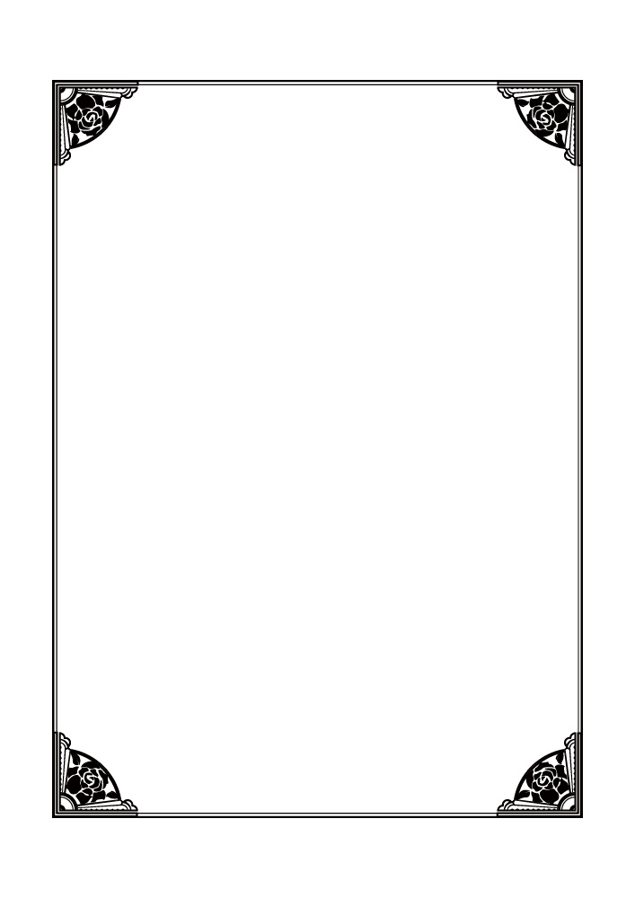 【印刷用高解像度】薔薇のフレームと単体素材集(25点)