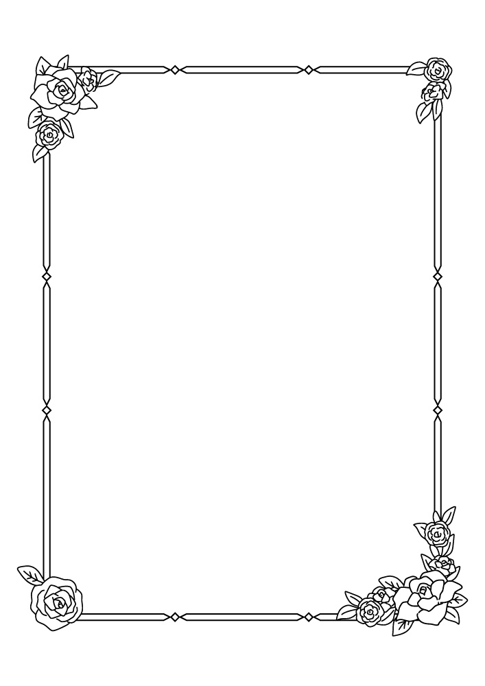 【印刷用高解像度】薔薇のフレームと単体素材集(25点)
