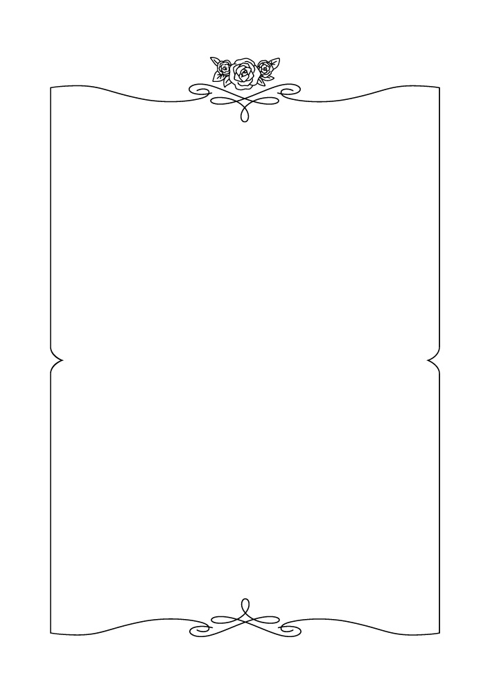 【印刷用高解像度】薔薇のフレームと単体素材集(25点)
