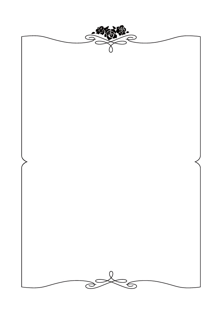 【印刷用高解像度】薔薇のフレームと単体素材集(25点)