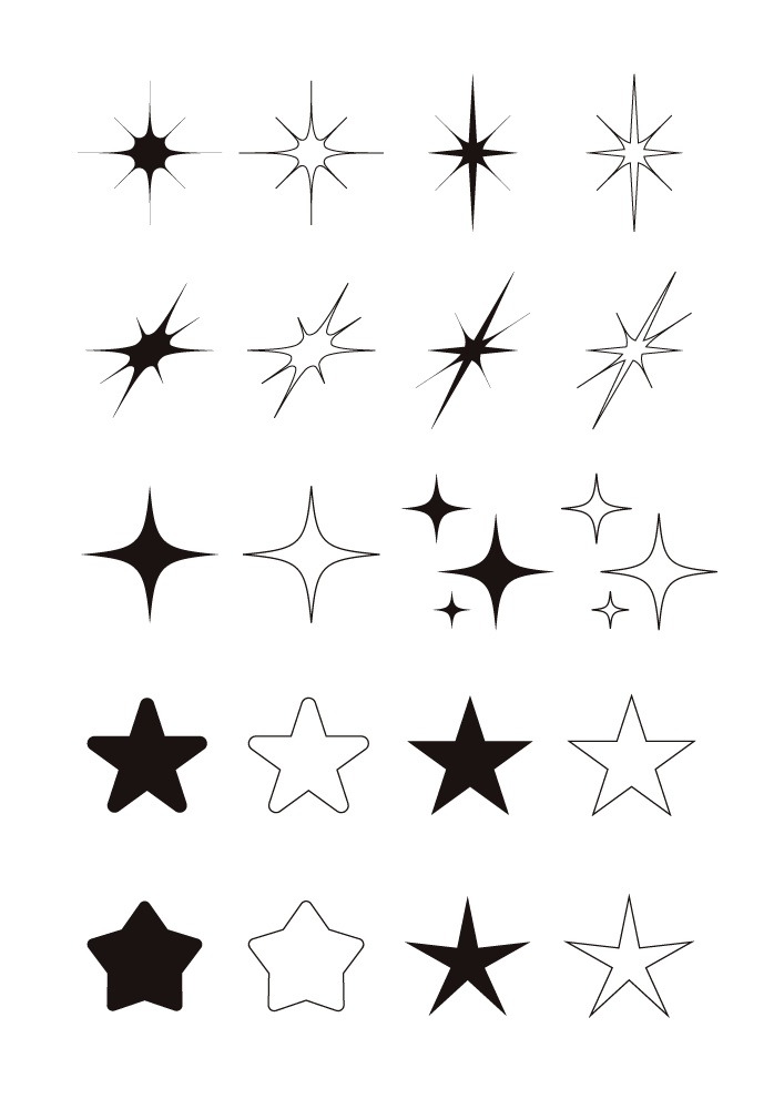 【印刷用高解像度】キラキラ素材集