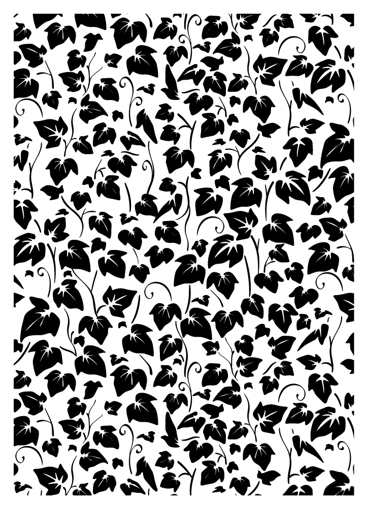 【印刷用高解像度】総柄フレームセットvol.1 ブドウ/ツタ/イチゴ/さくらんぼ