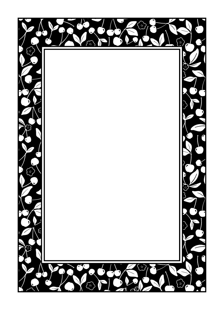 【印刷用高解像度】総柄フレームコンプリートセット