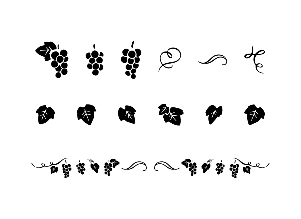 【印刷用高解像度】総柄フレームコンプリートセット