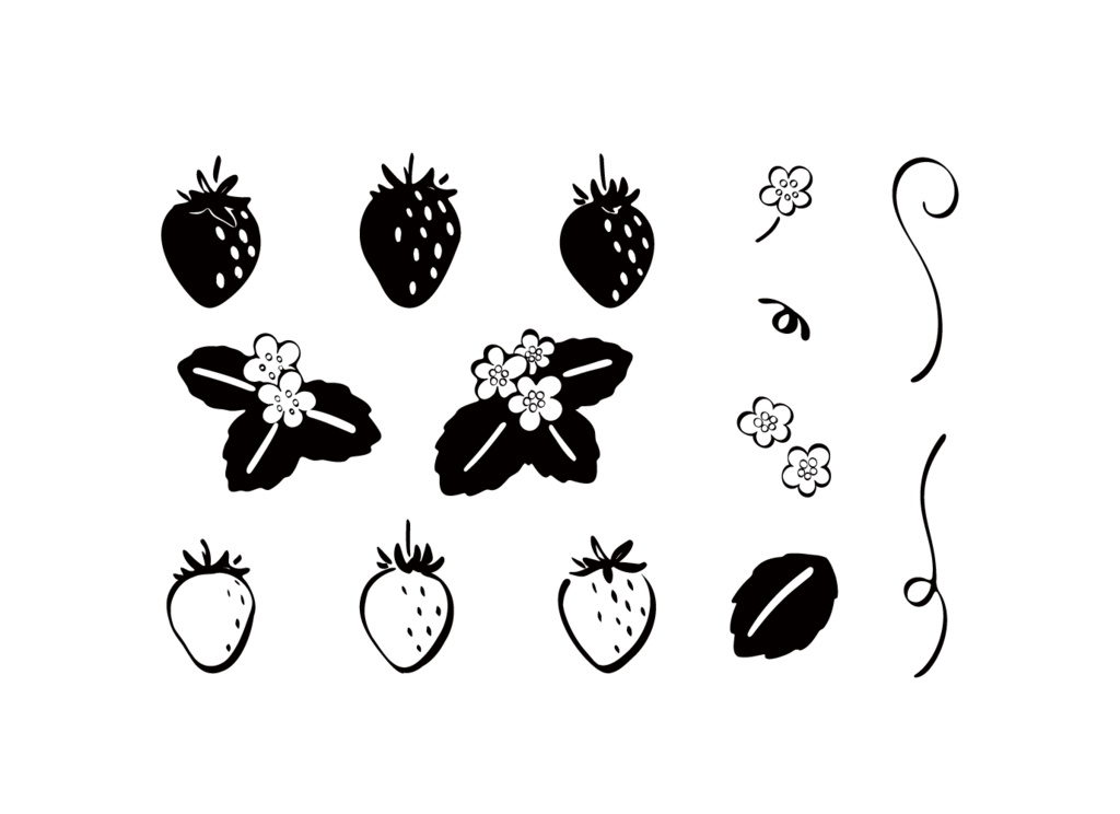 【印刷用高解像度】総柄フレームコンプリートセット