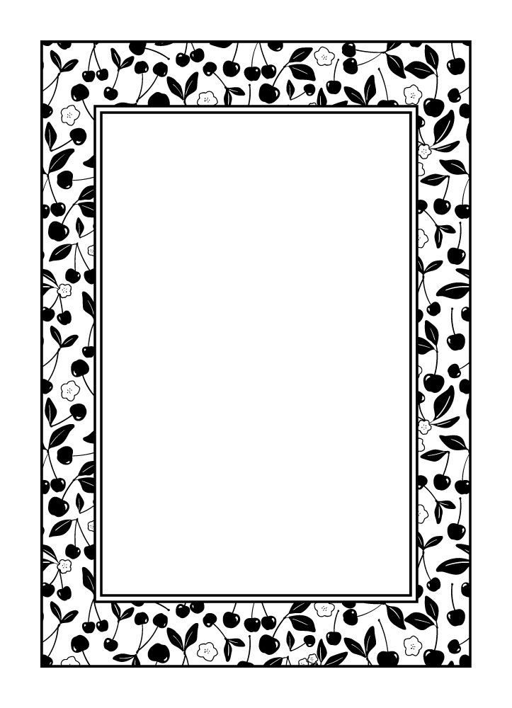 【印刷用高解像度】総柄フレームコンプリートセット