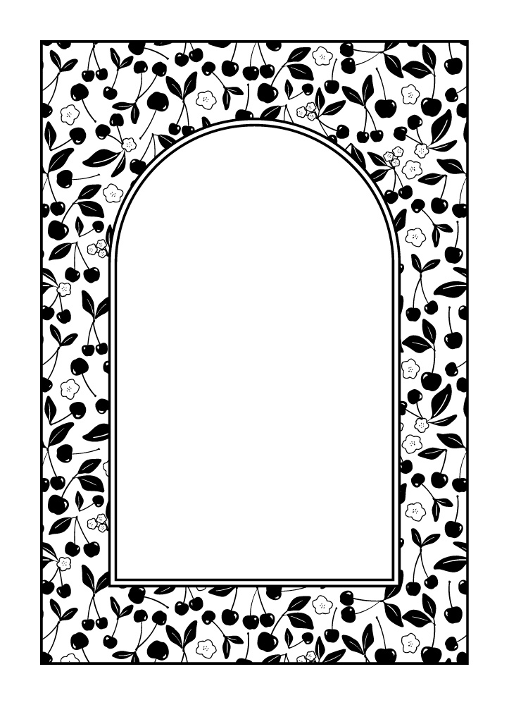 【印刷用高解像度】総柄フレームコンプリートセット