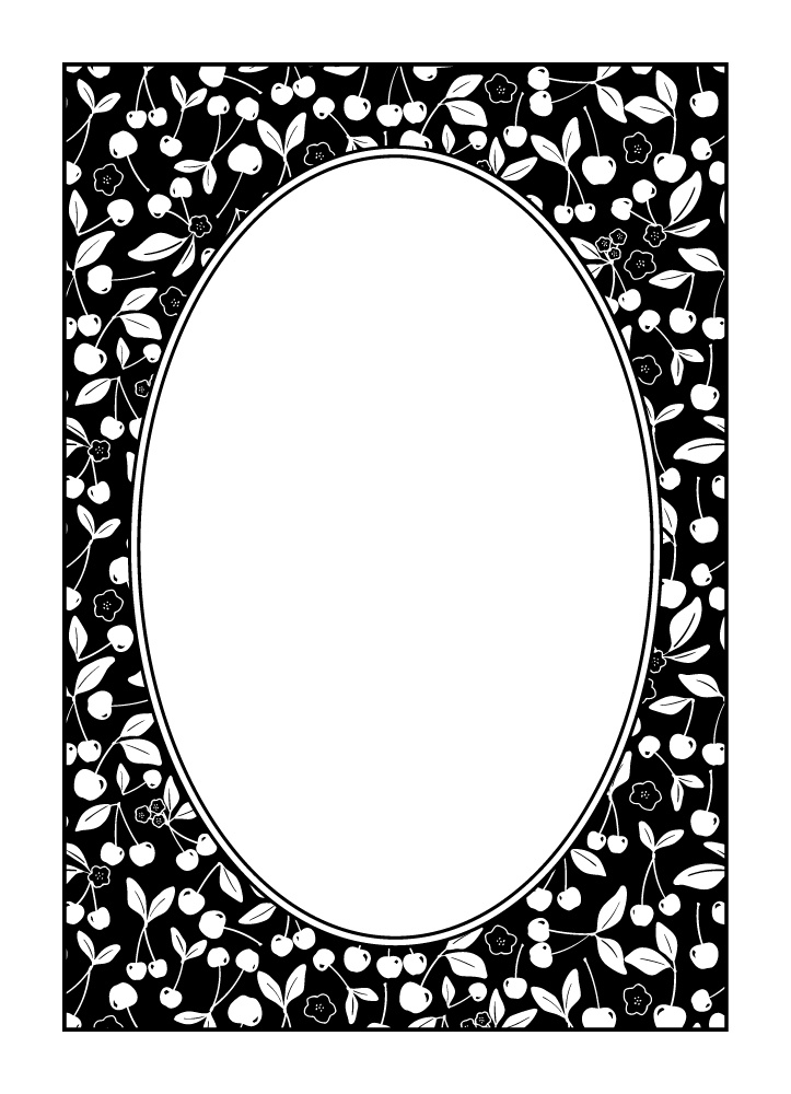 【印刷用高解像度】総柄フレームコンプリートセット