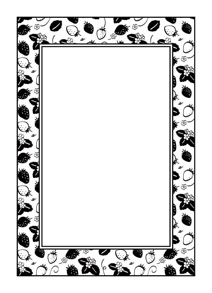 【印刷用高解像度】総柄フレームコンプリートセット