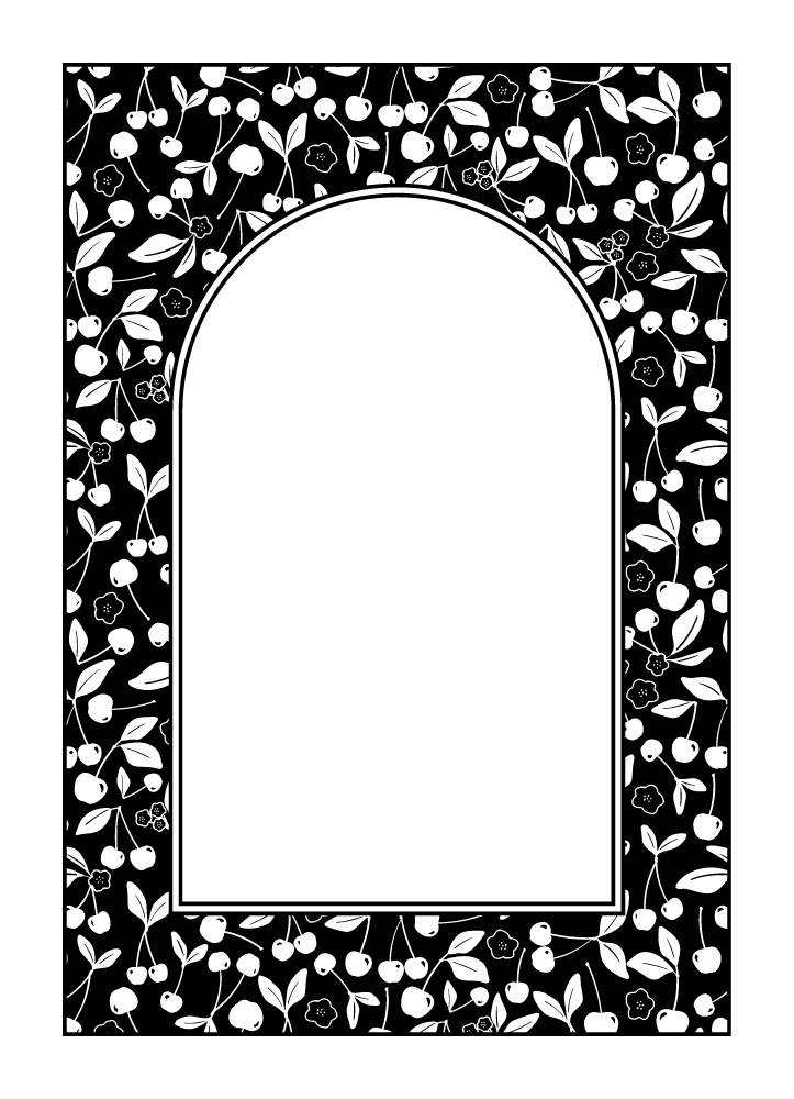 【印刷用高解像度】総柄フレームコンプリートセット