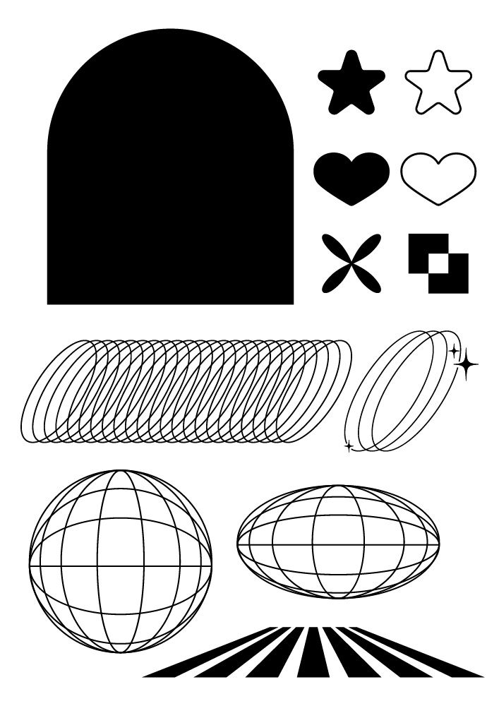【印刷用高解像度】平成レトロY2K素材集