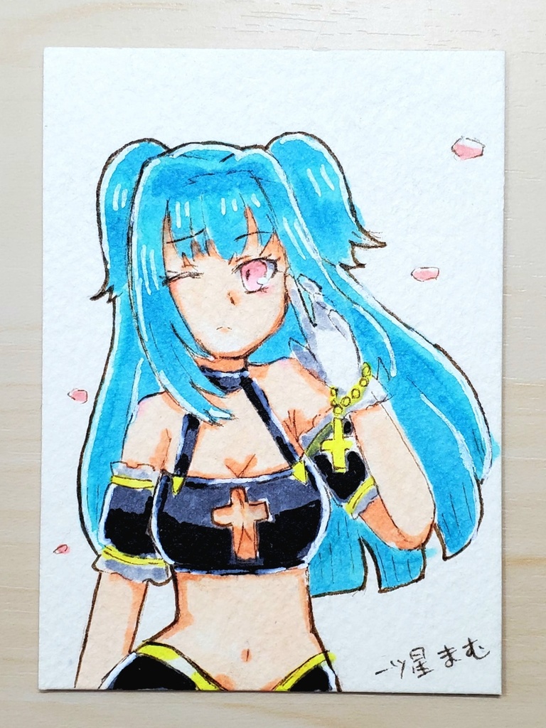 手描きイラストカード　エリルド