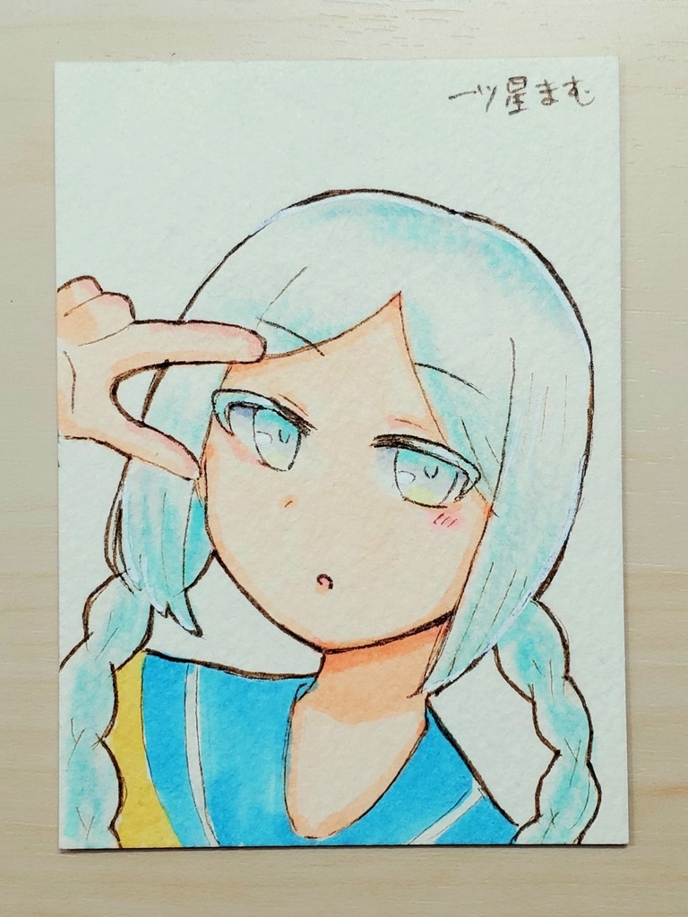 手描きイラストカード　ノエル