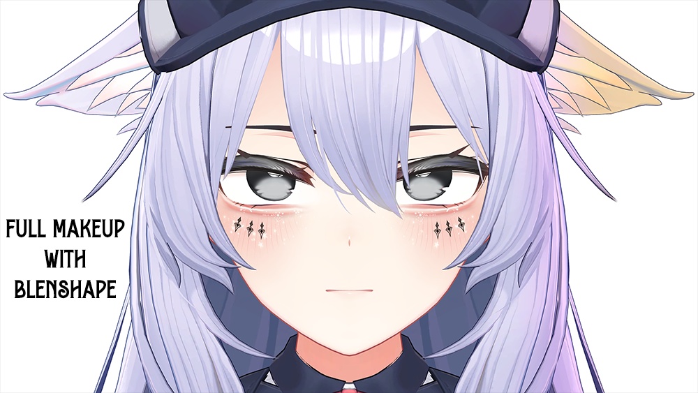 『Makeup, Eye texture, Freckles, Face Blendshape』 『kikyo-桔梗』