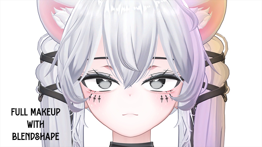 『Makeup, Eye texture, Freckles, Face Blendshape』 『Sio-しお』
