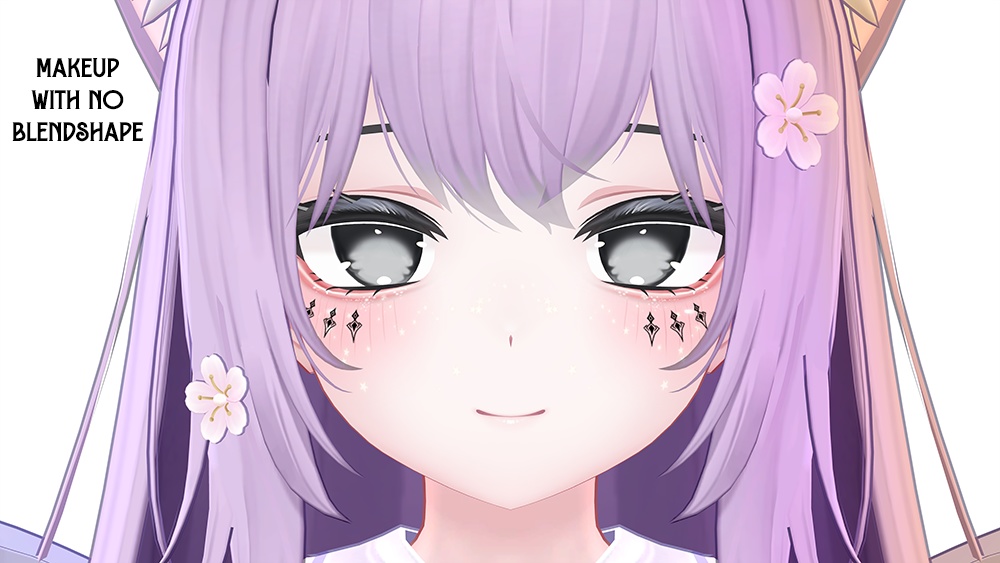 『Makeup, Eye texture, Freckles, Face Blendshape』 『Moe-萌』