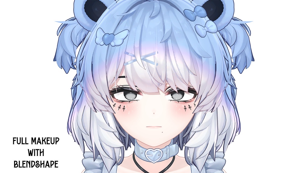 『Makeup, Eye texture, Freckles, Face Blendshape』 『Kumaly - ひきくまりのクマリ』