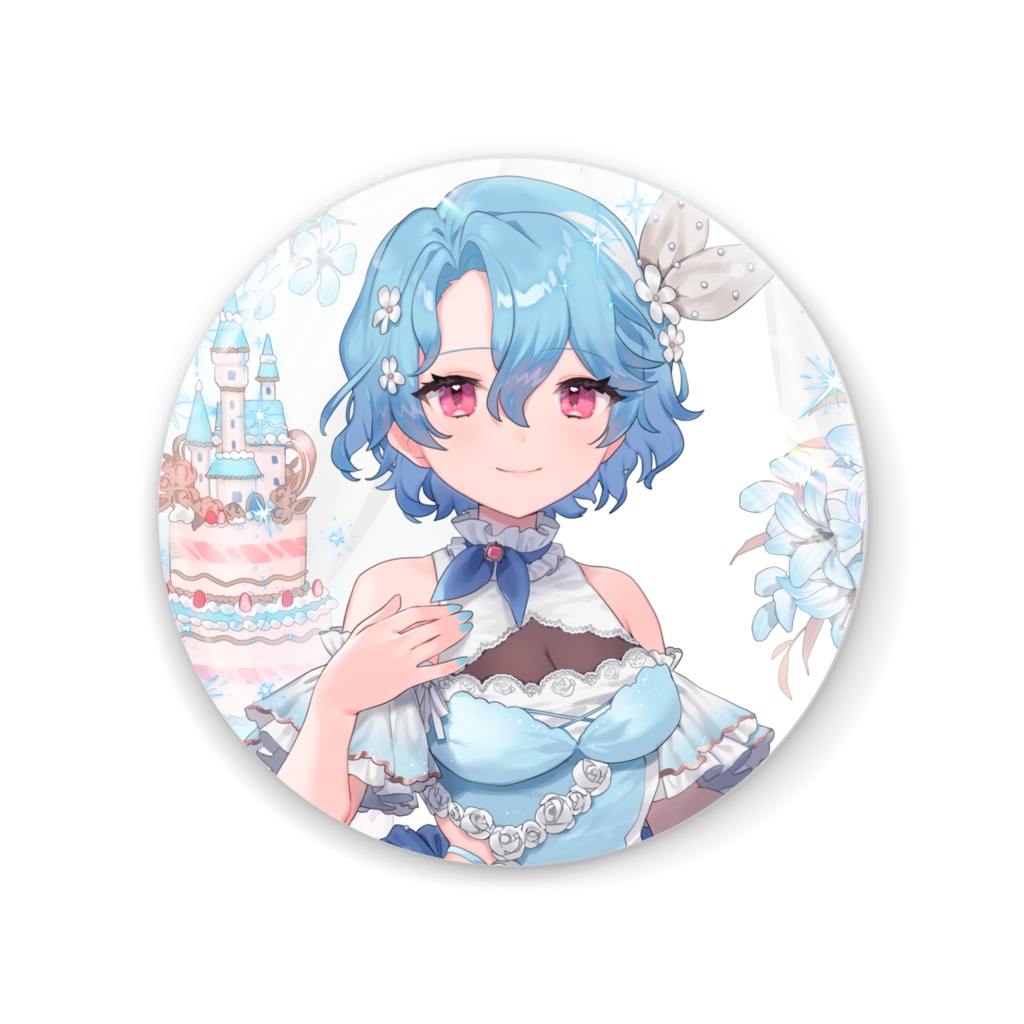 梔子はるひ1周年＆バースデー缶ミラー(全3種)