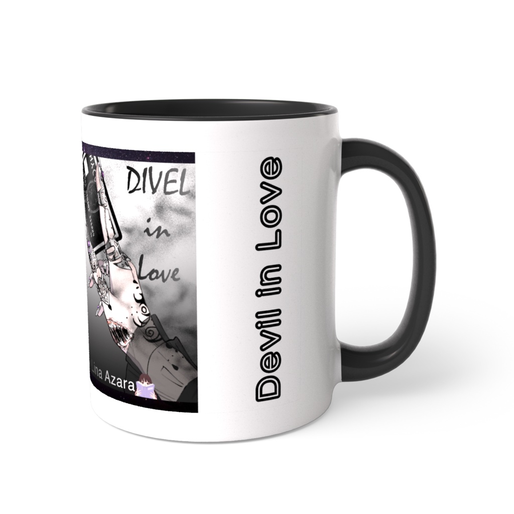 Two Tone Color Mug , Devil in Love