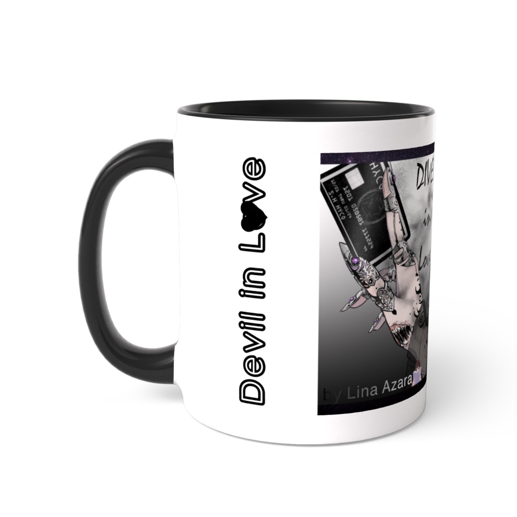 Two Tone Color Mug , Devil in Love