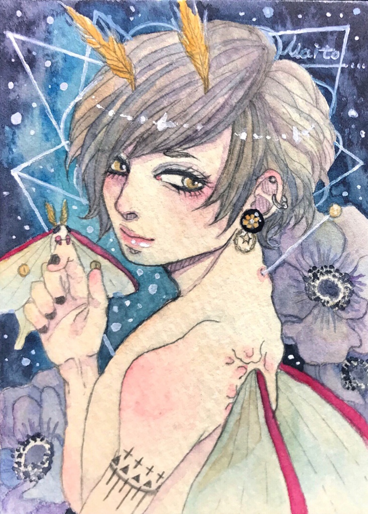 藍い標本(原画)