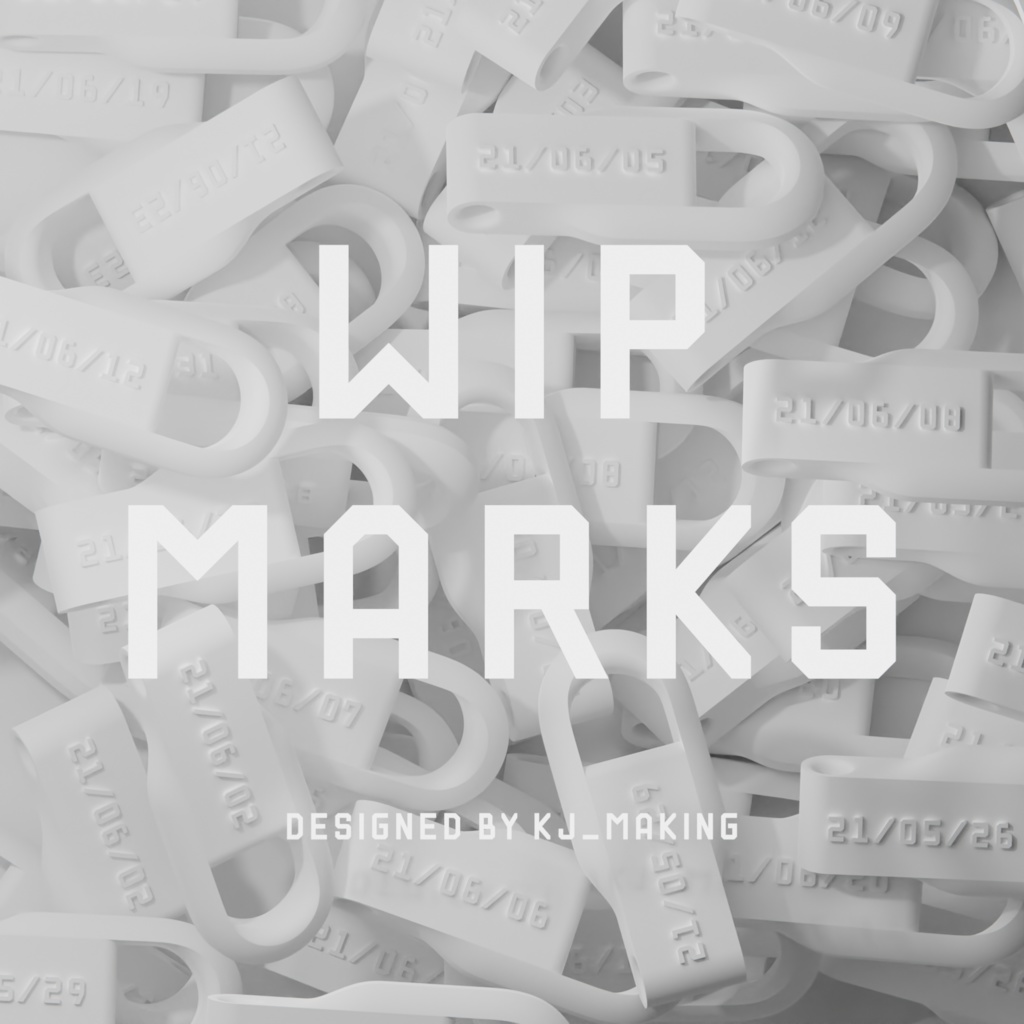 WIP MARKS | 試作品個体識別用フォント