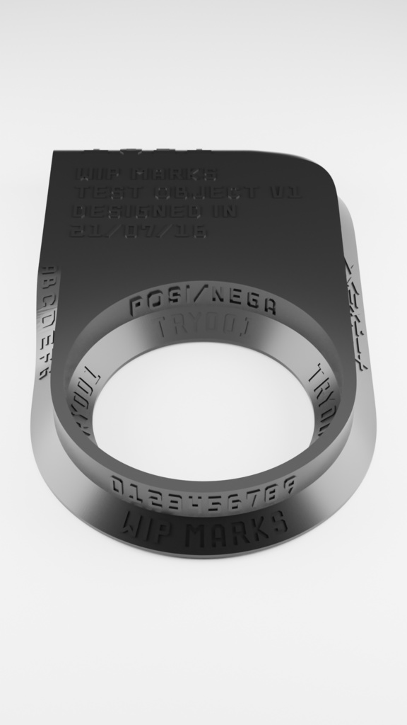 WIP MARKS | 試作品個体識別用フォント