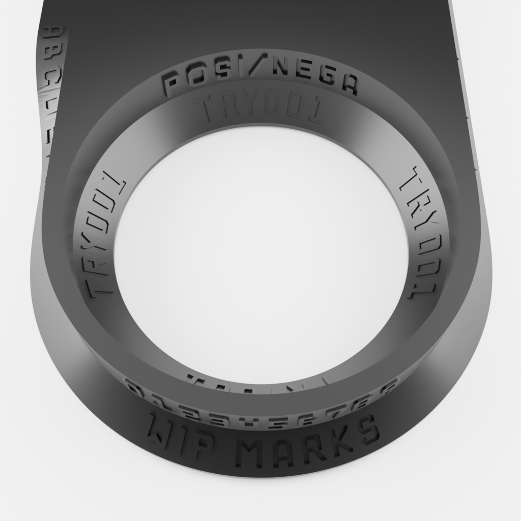 WIP MARKS | 試作品個体識別用フォント