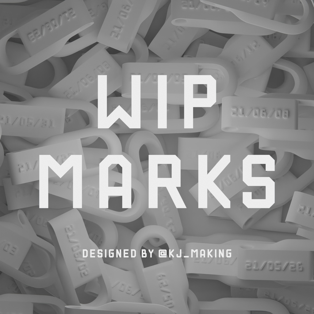 WIP MARKS | 試作品個体識別用フォント