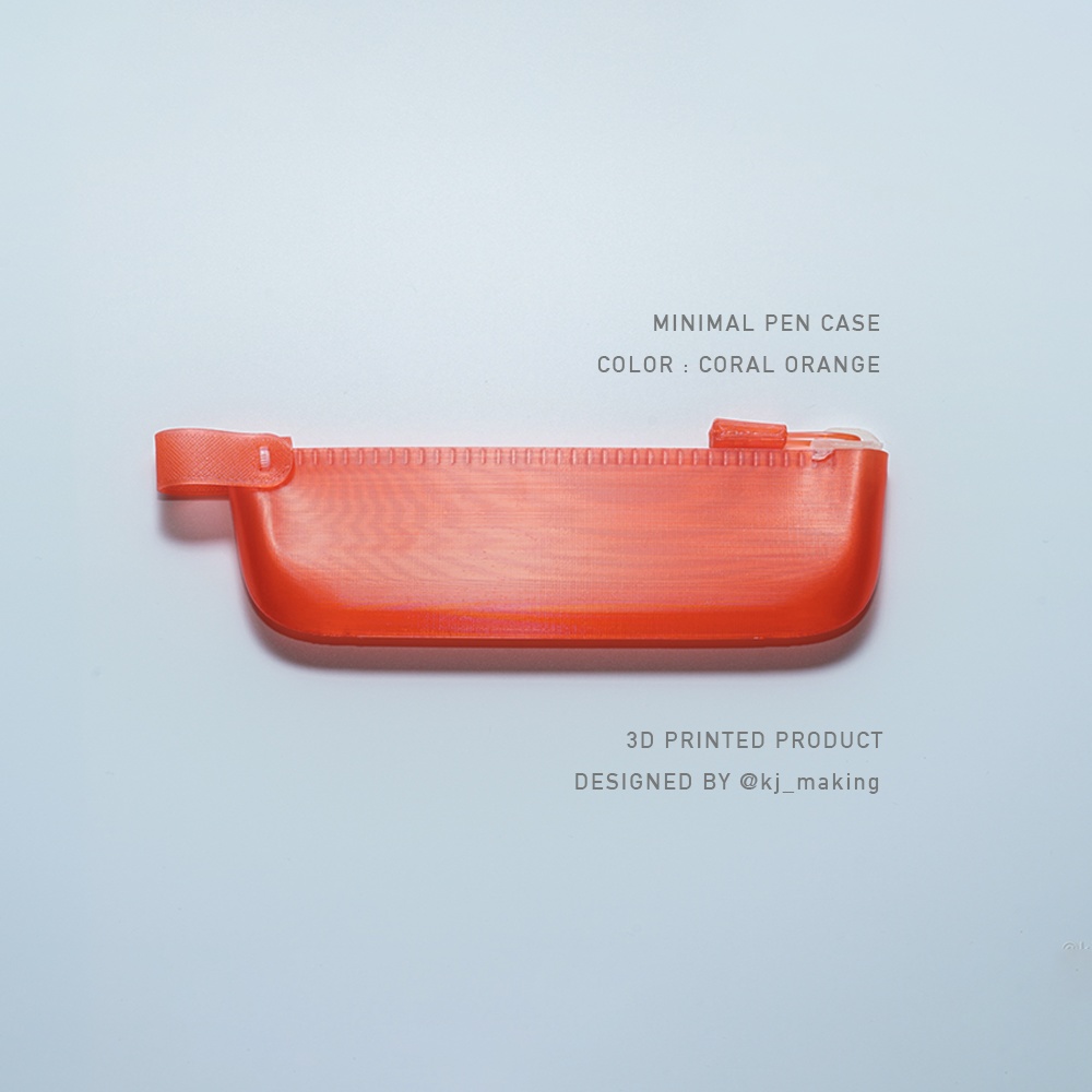 MINIMAL PEN CASE | Frosted line