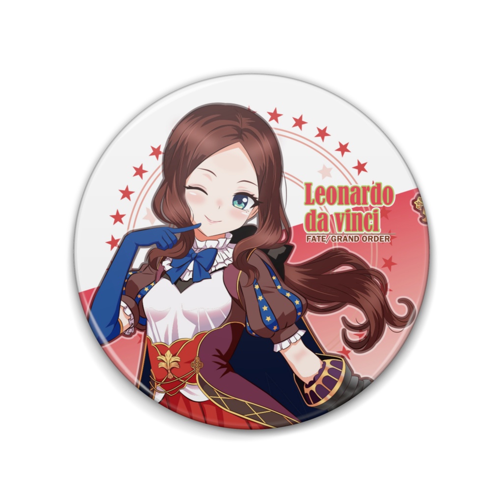 FGO缶バッジ　レオナルドダヴィンチ