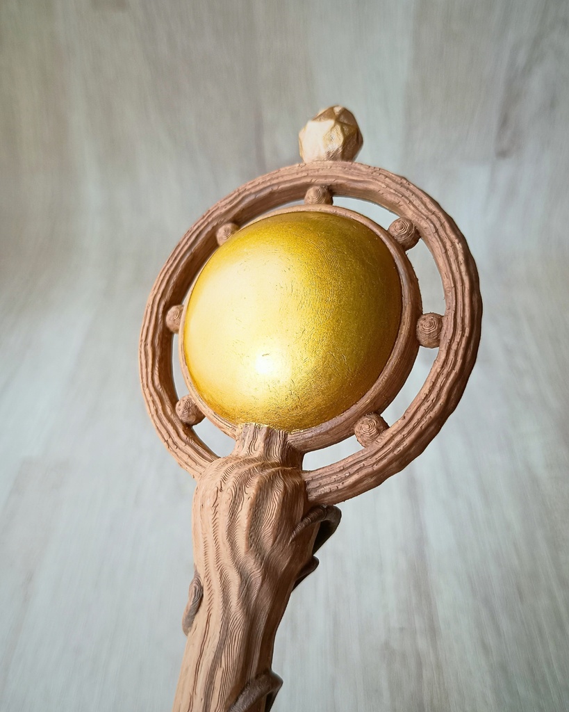 約28cm！✨色が変わる大きな魔石の魔法の杖【はじまりの杖（大）】