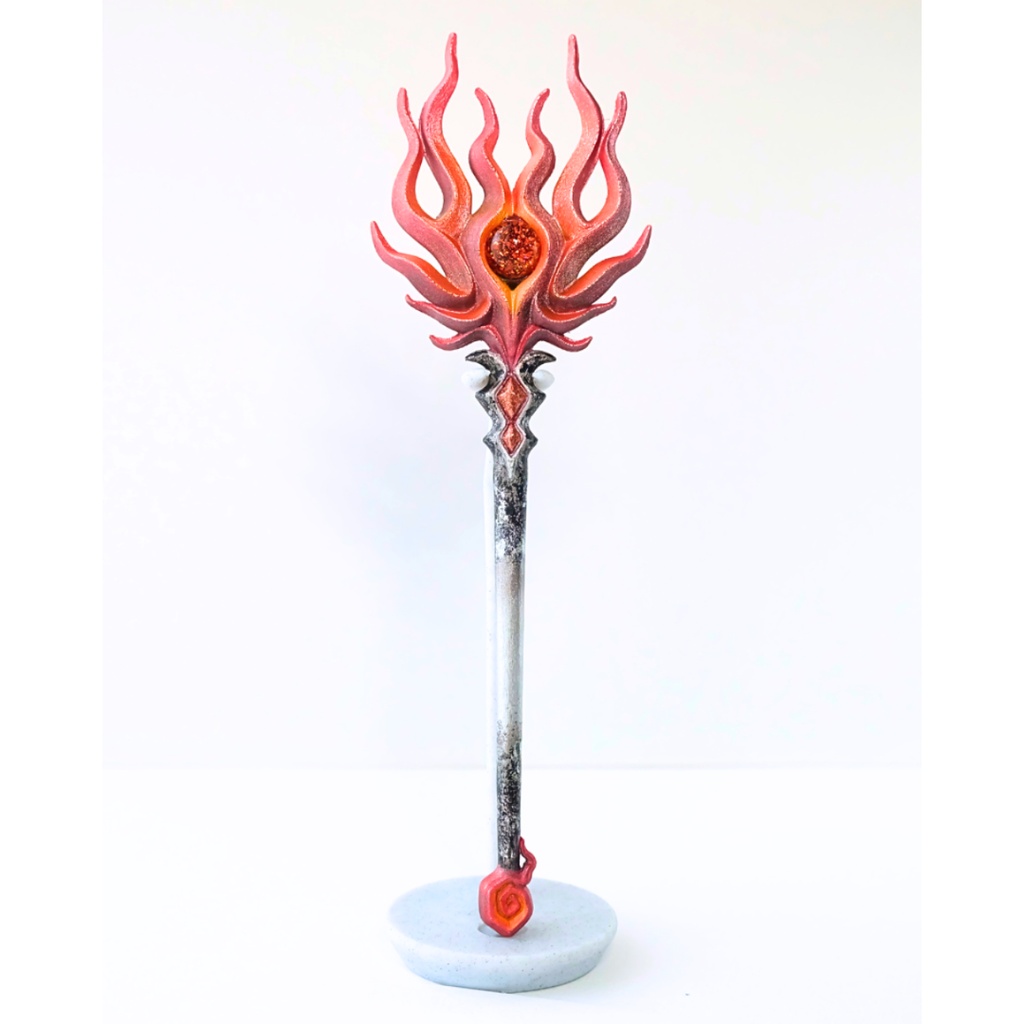 闘志みなぎる🔥燃えるような炎属性の魔法の杖【炎の杖】