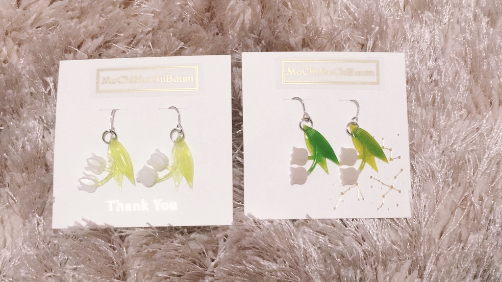 【匿名通販】すずらんピアス・イヤリング(小)