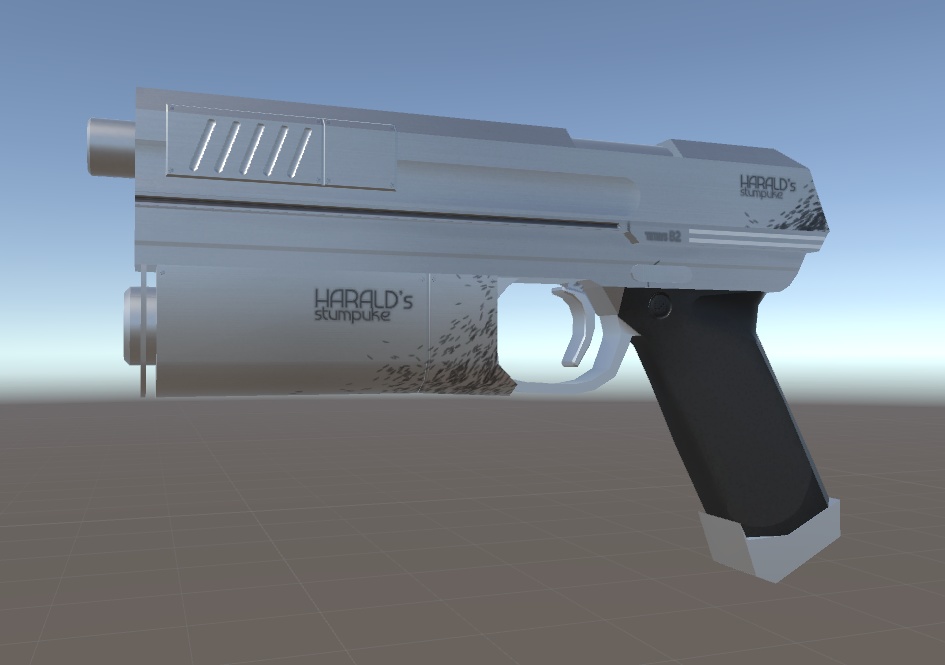 【VRC想定】オリジナル武器ハンドガン「TETHYS-B2」二種 vket3展示品