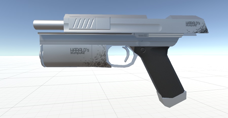 【VRC想定】オリジナル武器ハンドガン「TETHYS-B2」二種 vket3展示品