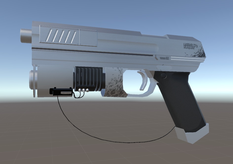 【VRC想定】オリジナル武器ハンドガン「TETHYS-B2」二種 vket3展示品