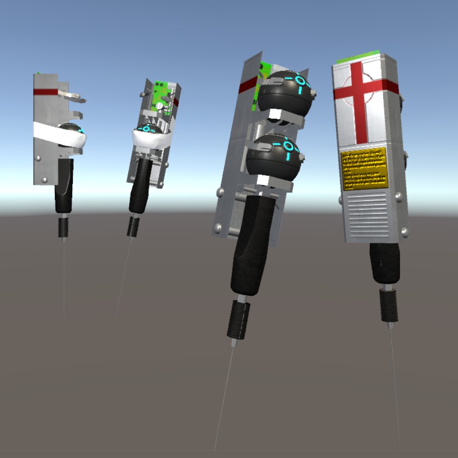 【VRC想定】オリジナル小物アイテム 4種 vket3展示品