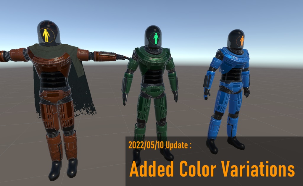 【VRCアバター向け3Dモデル】災害救援用パワードスーツ