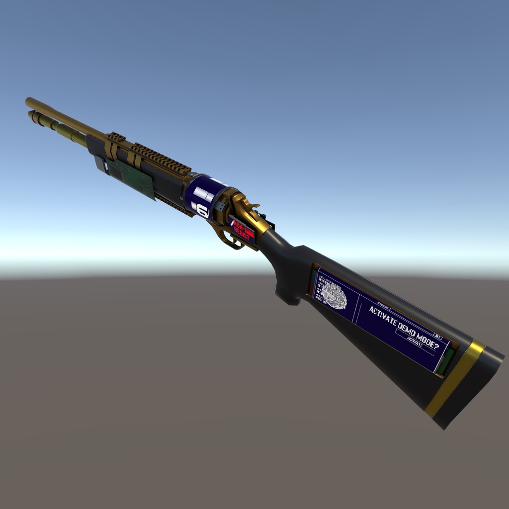 ディスプレイ付きリボルバーショットガン